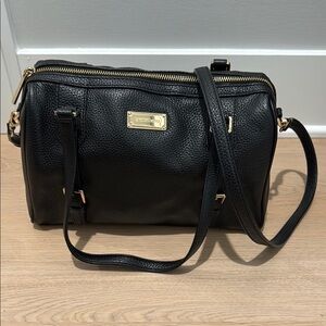 Black Leather Shoulder Bag